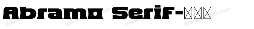 Abramo Serif字体转换
